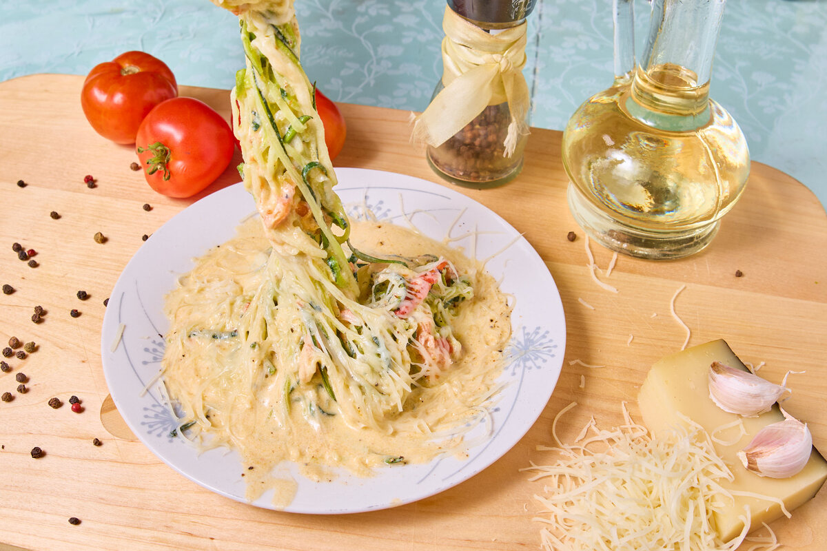 Паста из кабачка.