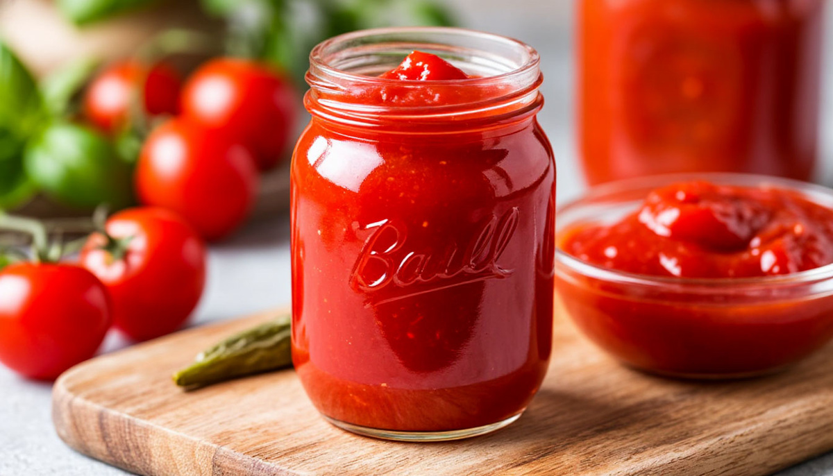    Готовлю домашний кетчуп на зиму: густой и очень ароматный - такого в магазине не купишь