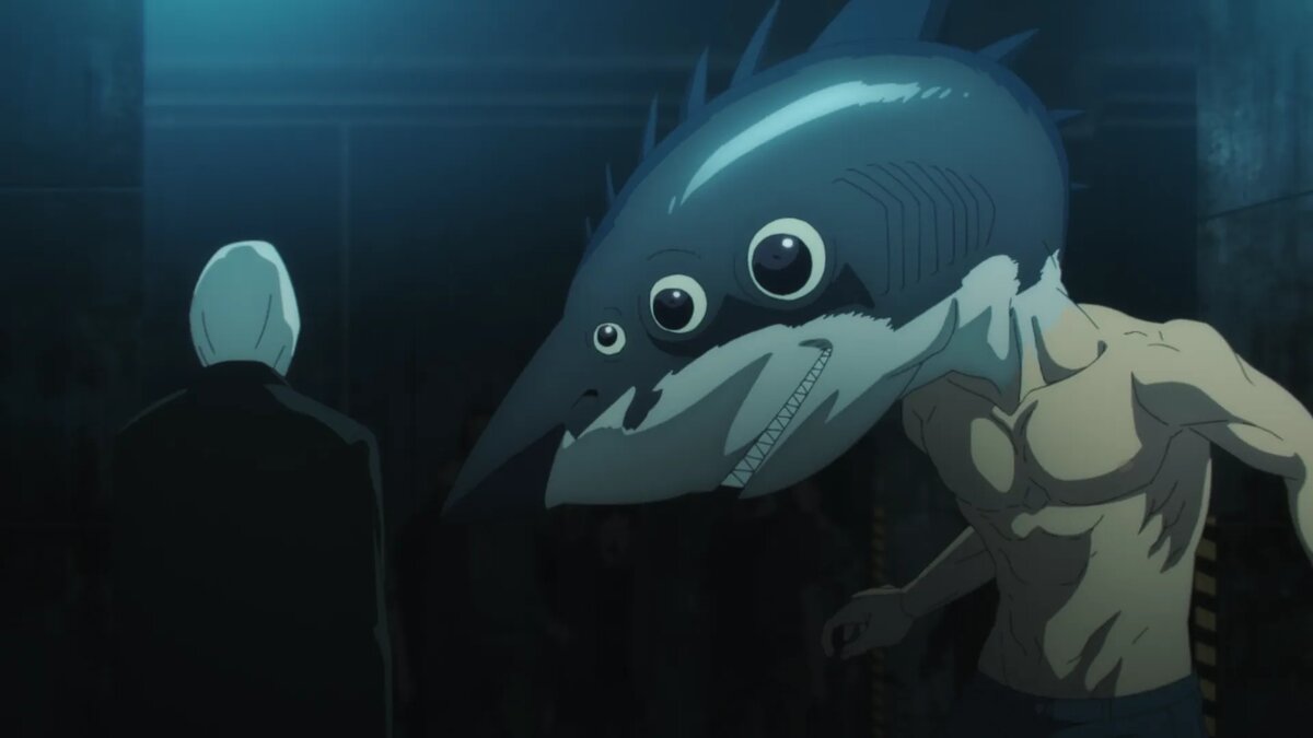 Кадр из аниме «Человек-бензопила»   📷