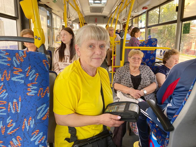 
Кондуктор автобуса № 4 Ольга Кислых