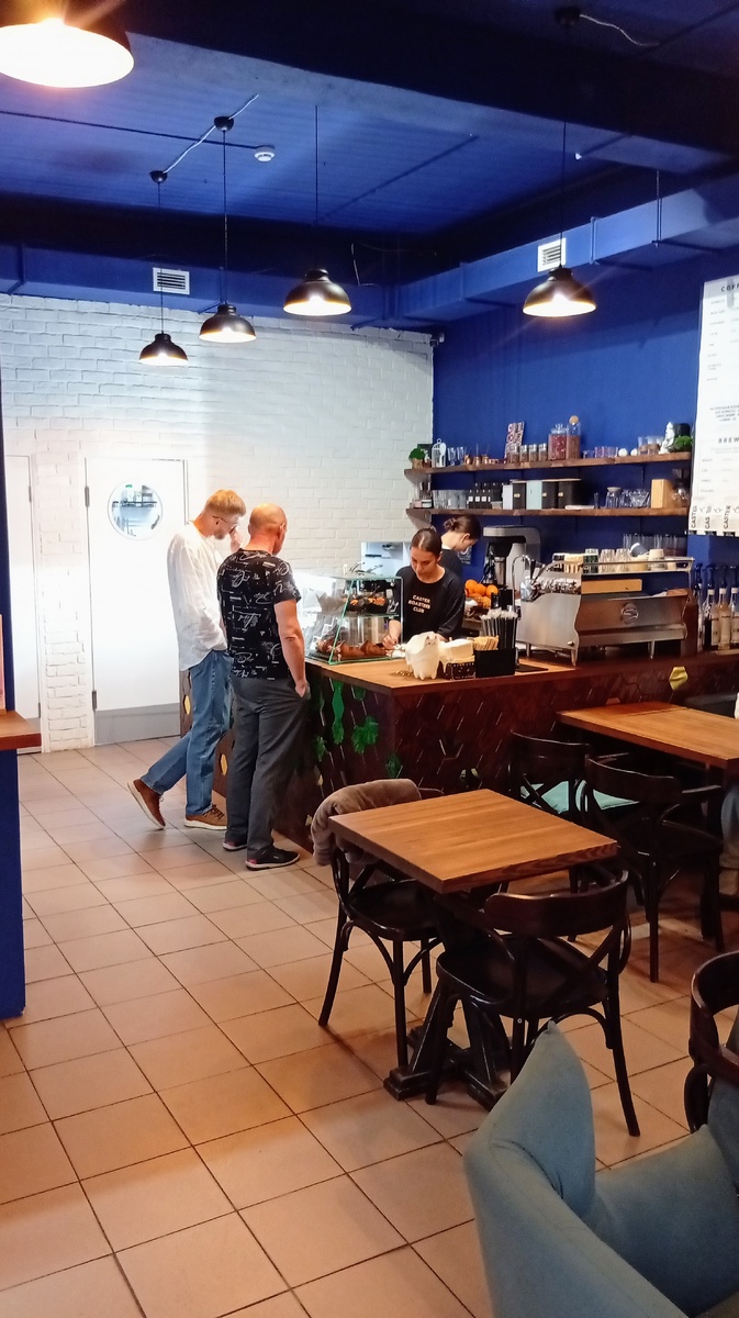 Кофейня "Кофе Кастер", интерьер. Фото из личного архива автора.