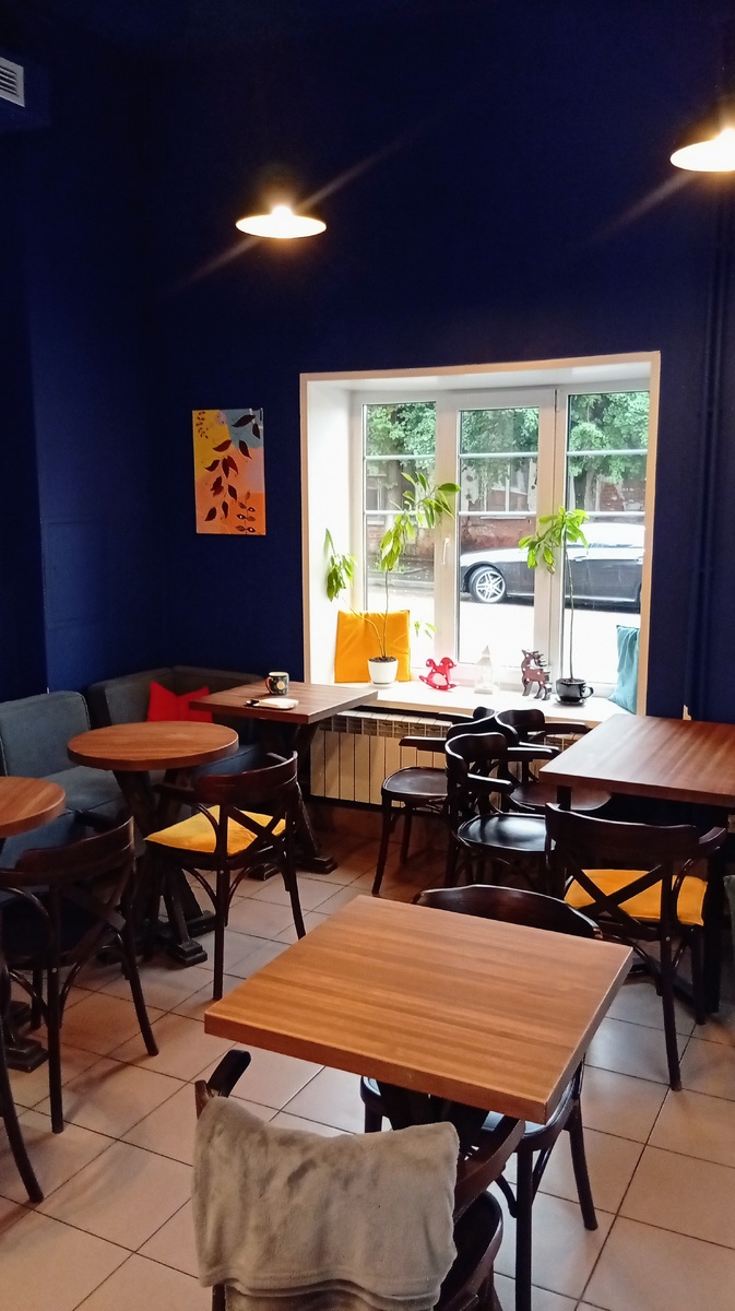 Кофейня "Кофе Кастер", интерьер. Фото из личного архива автора.