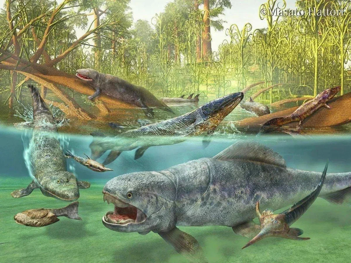 -хей дунклеостей                                                                                                                                               -что плакодон                                                                                                                                                               -а ты незнаешь где тут столовая                                                                                                                                         -знаю