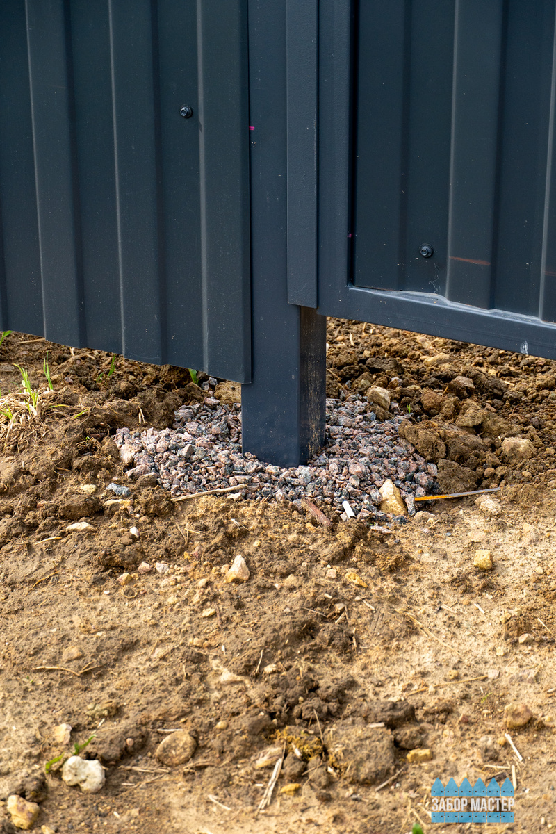 Бутование щебнем (сухая установка)