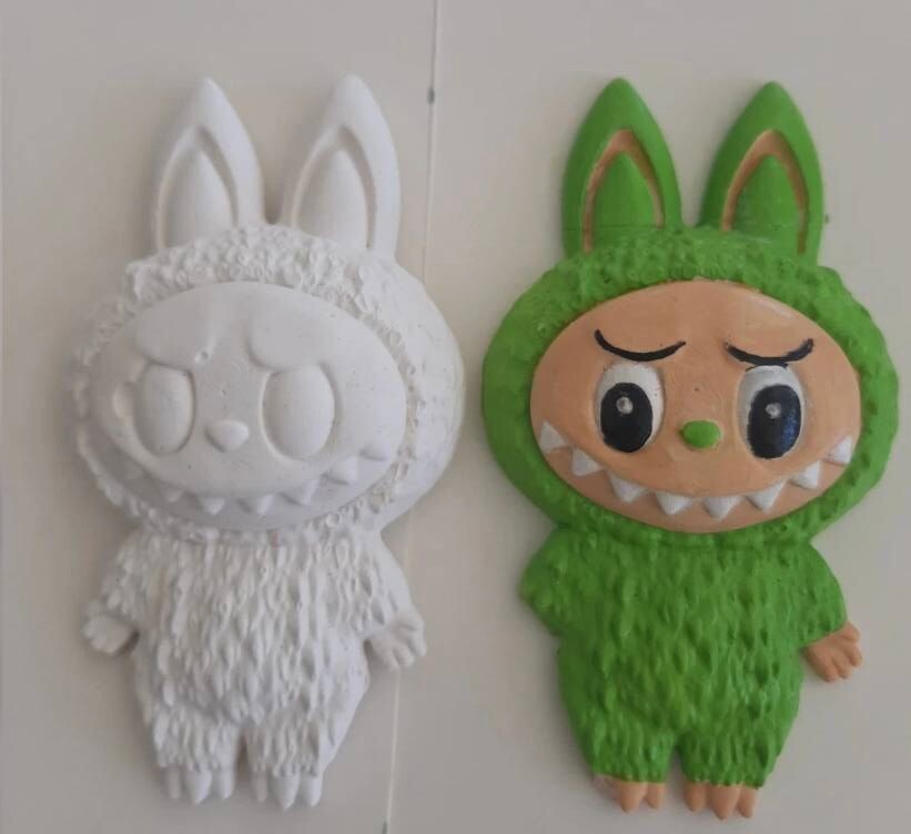 Роспись игрушки Лабубу