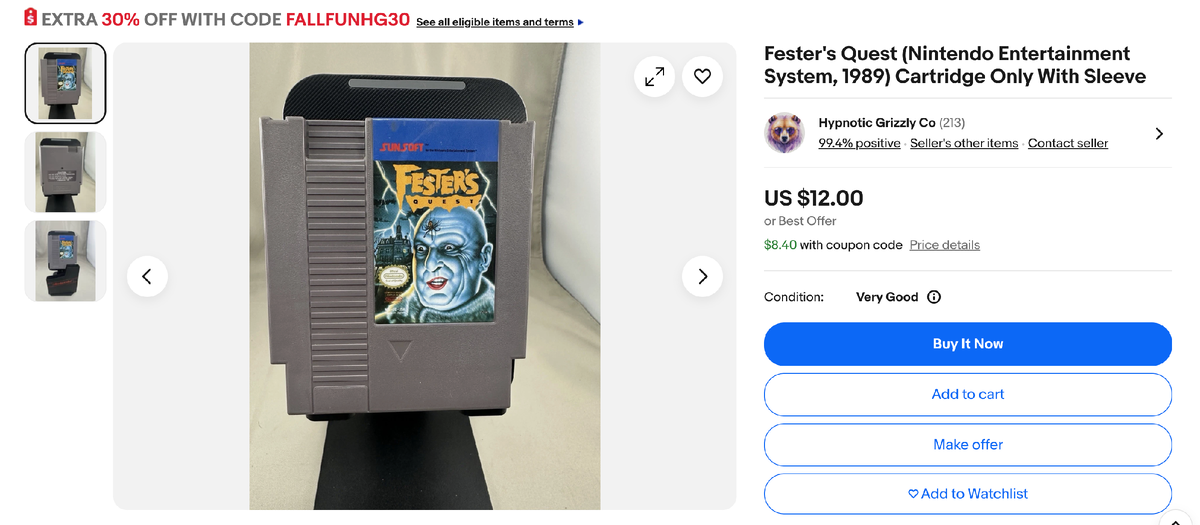 Скриншот из интернет-платформы eBay