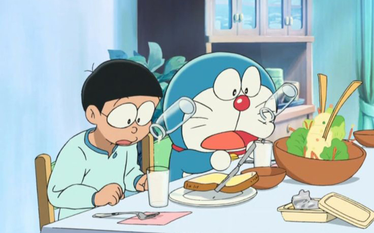 Кадр из аниме "Дораэмон"