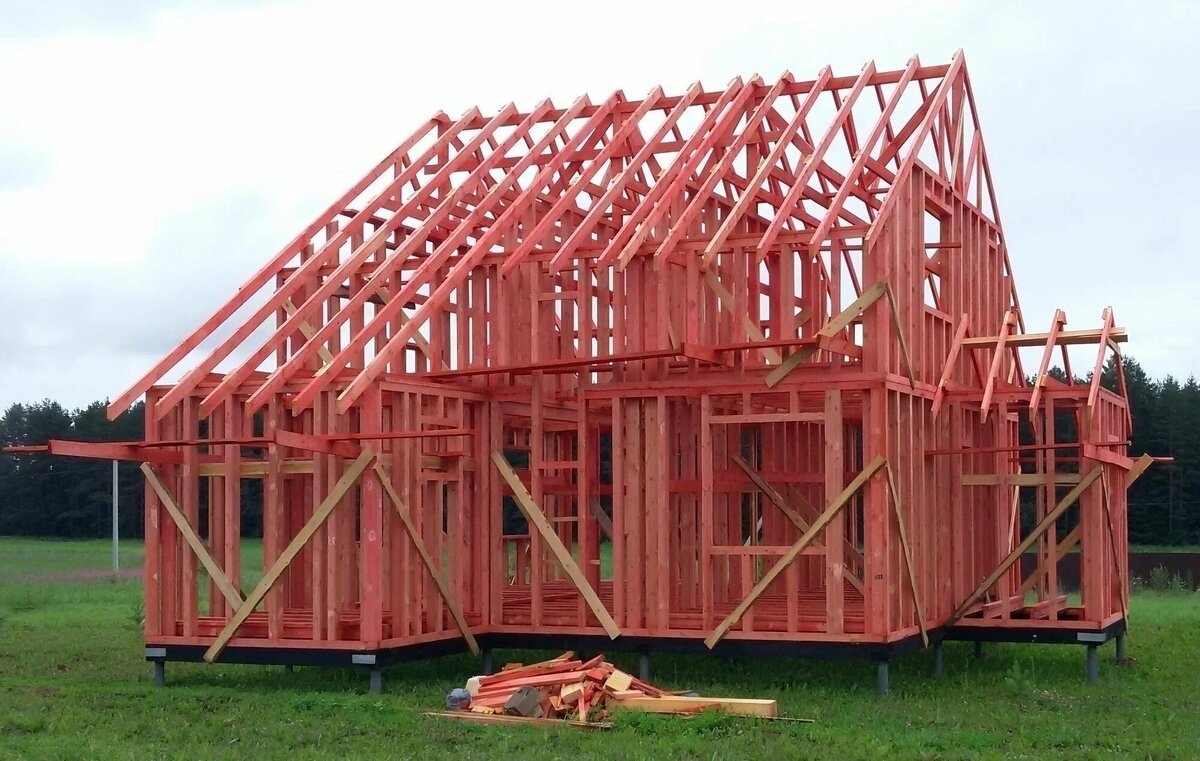 Обработка каркаса огнебиозащитой