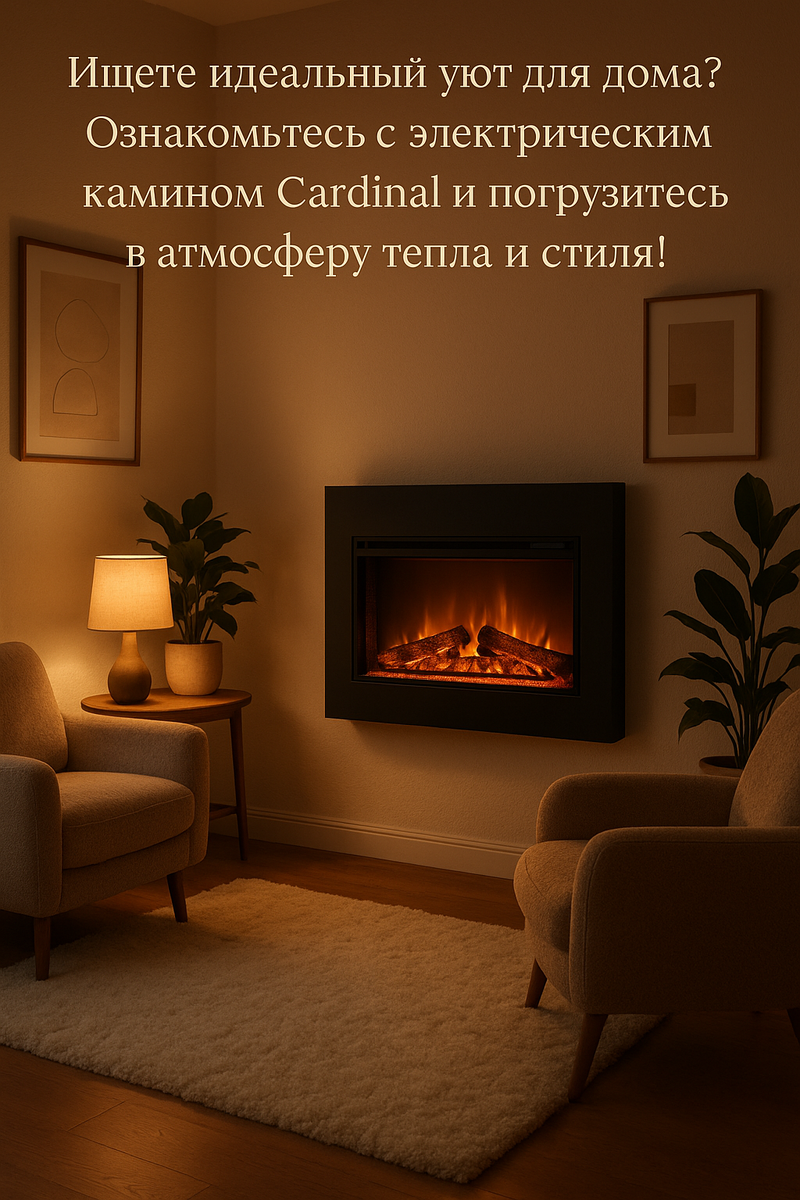    Электрический камин Cardinal: как создать уют и стиль в вашем доме с эффектом Dioramic 25 FX Kamin