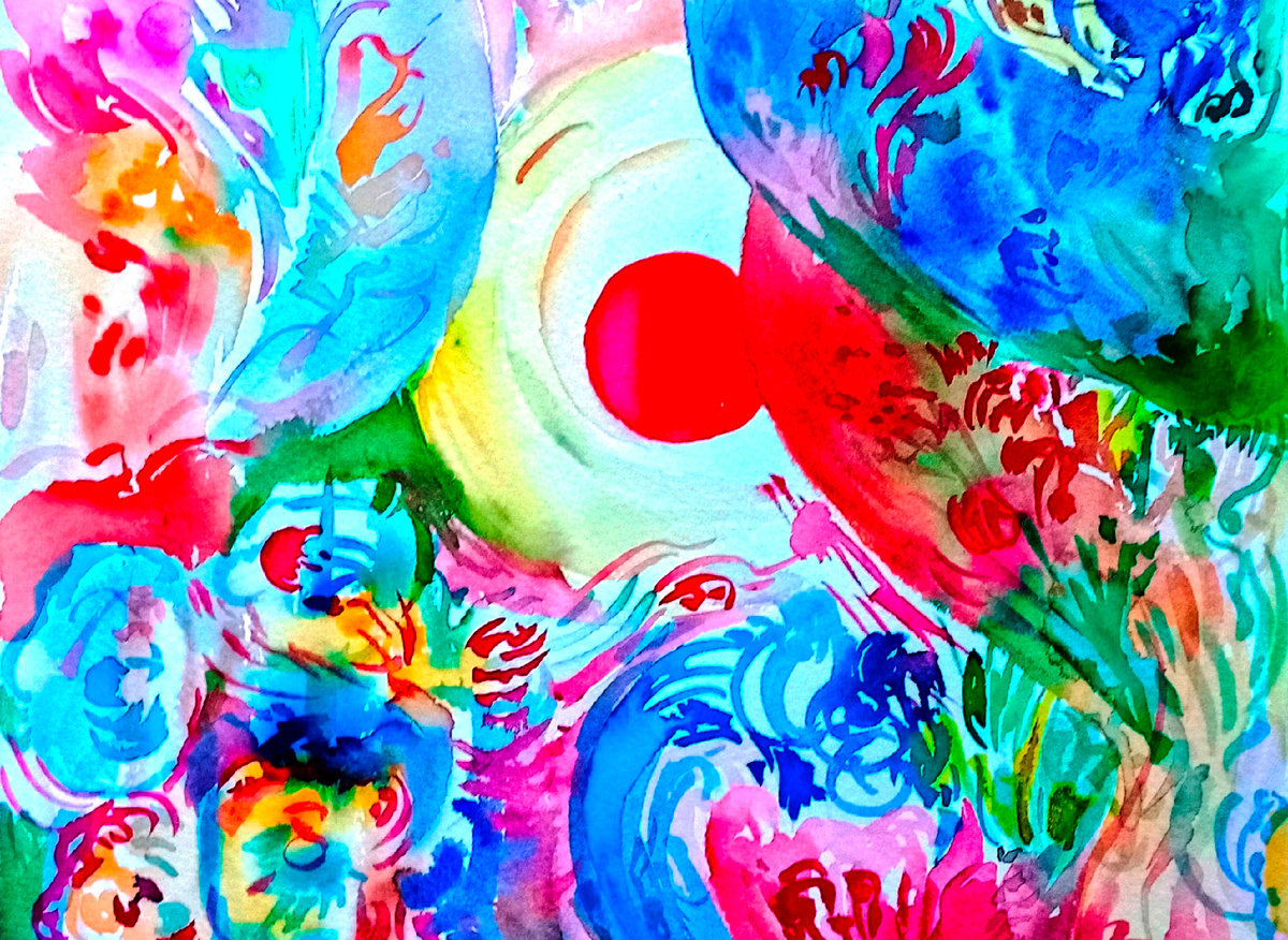 «Рассвет», 2017 гол, бумага, акварель. Светлана Колодиева