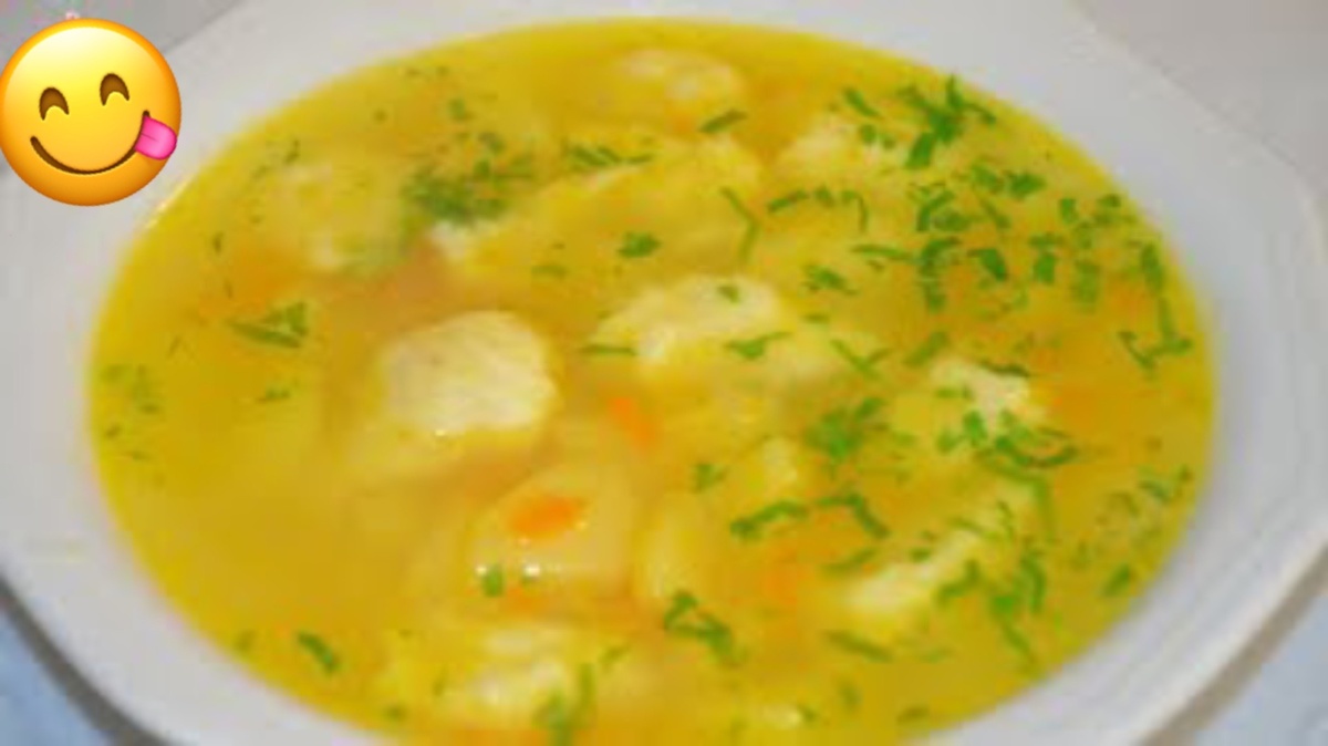 Суп с клецками