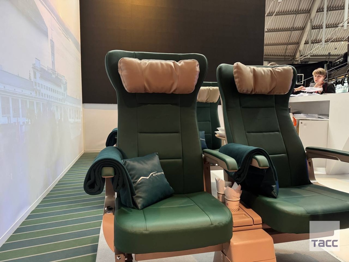 Кресла поезда «Буревестник». Источник: Виктория Иванова/ТАСС