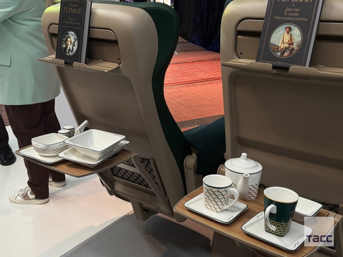 Кресла поезда «Буревестник». Источник: Виктория Иванова/ТАСС