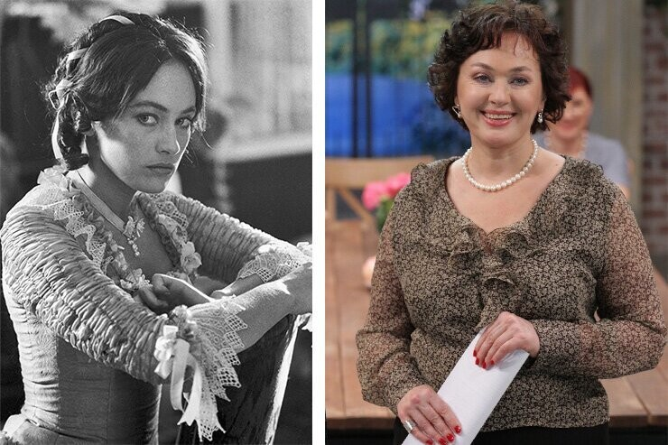 Лариса Гузеева в молодости и сейчас