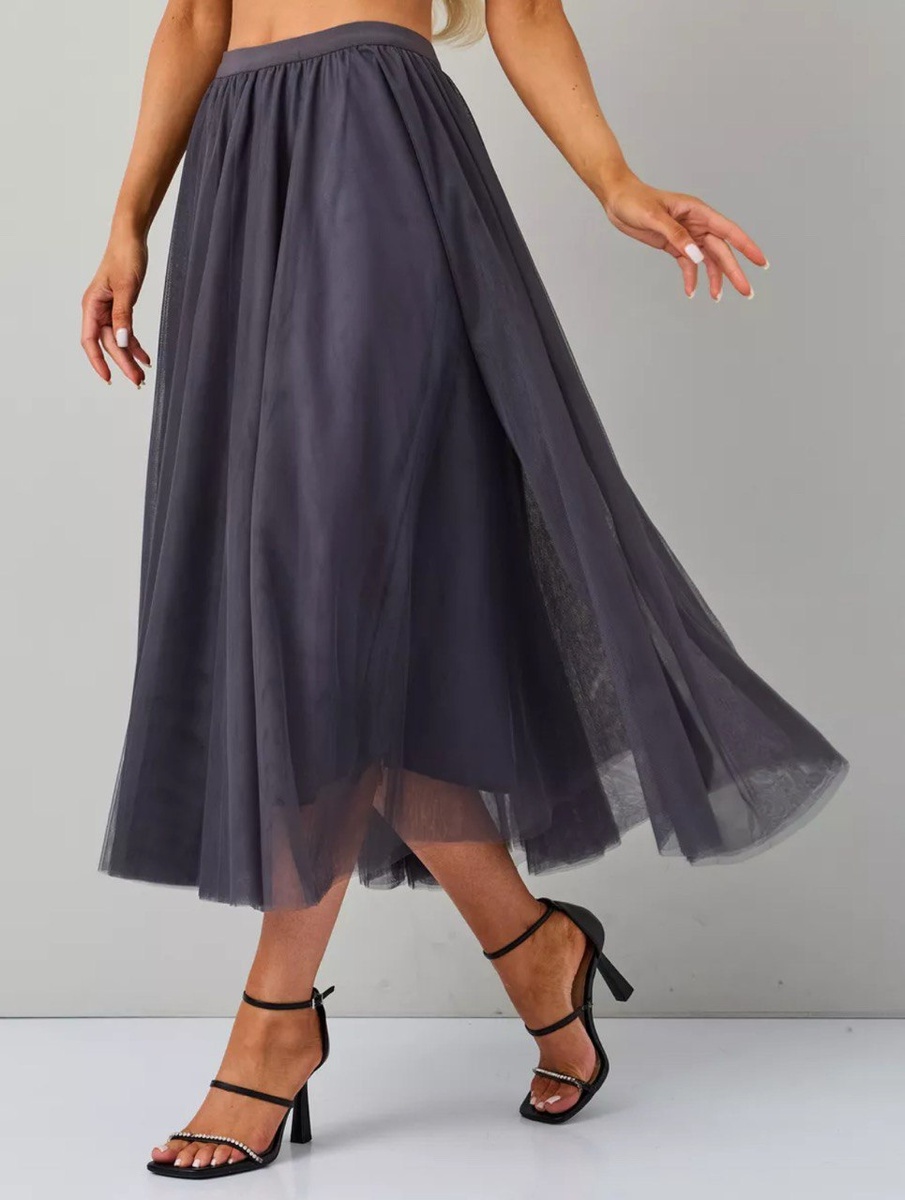 Элегантная серая юбка пачка.