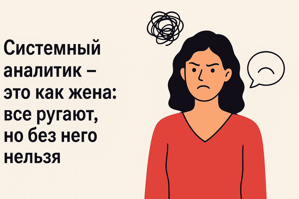 Системный аналитик — это как жена: все ругают, но без него нельзя