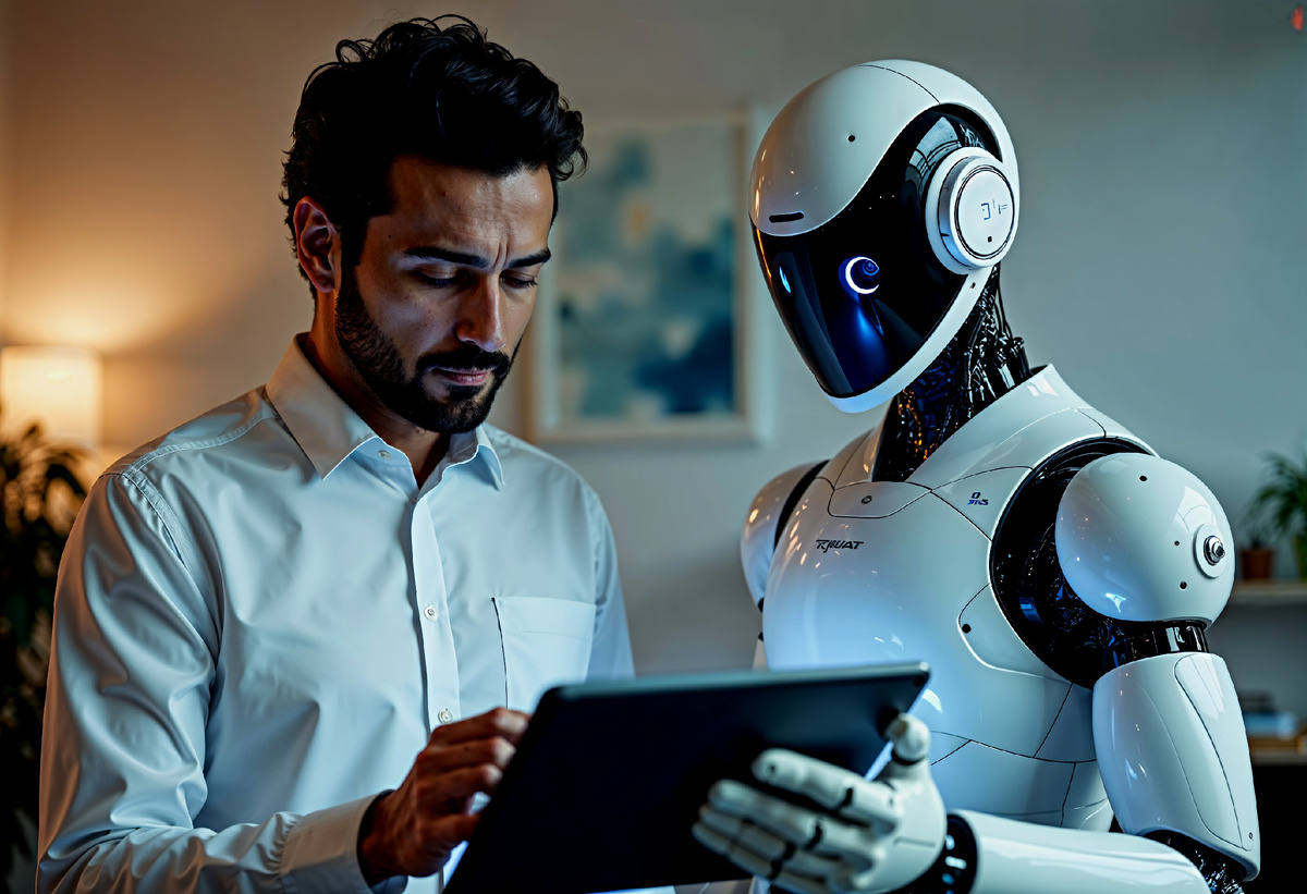 Человек и робот