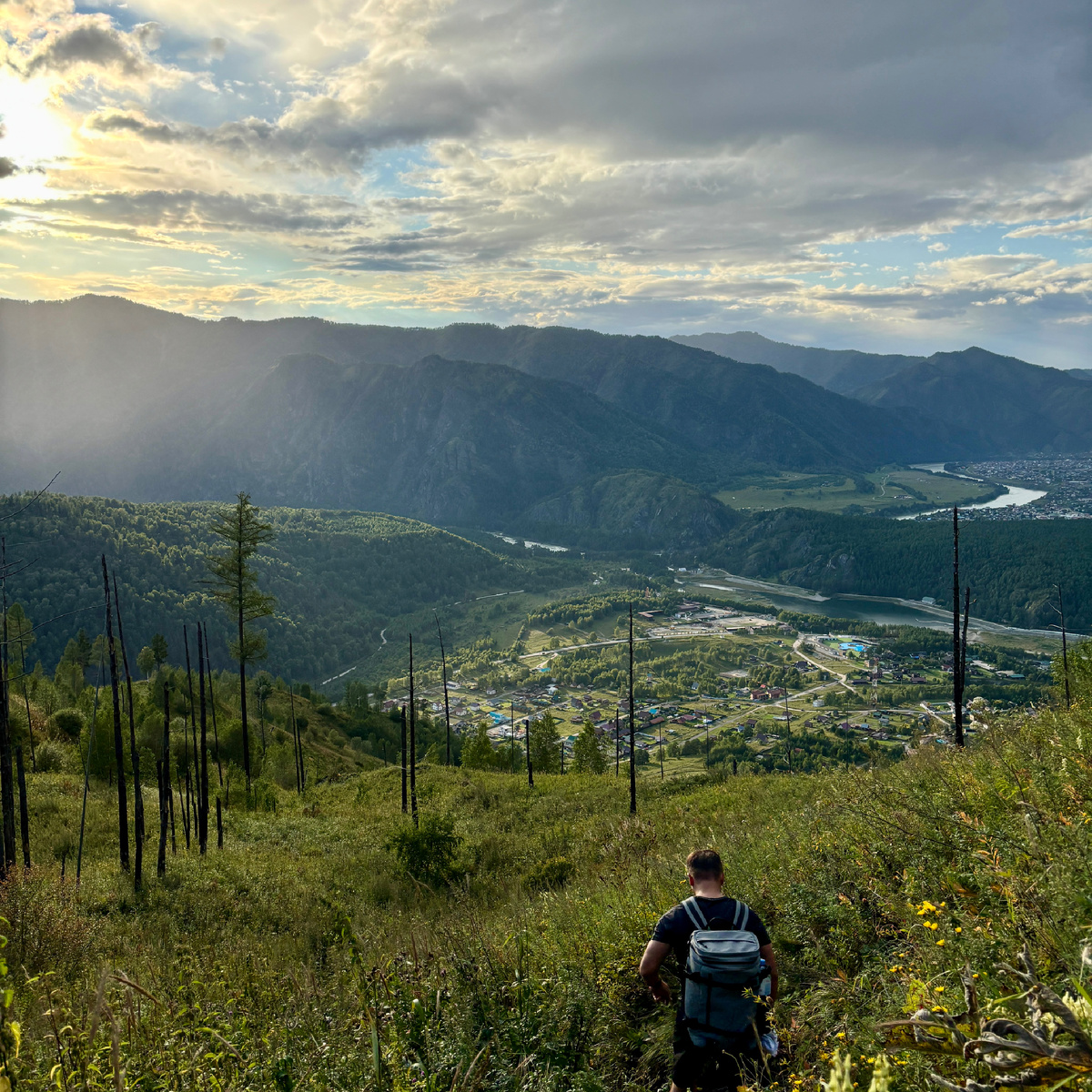 Вид на Чемал