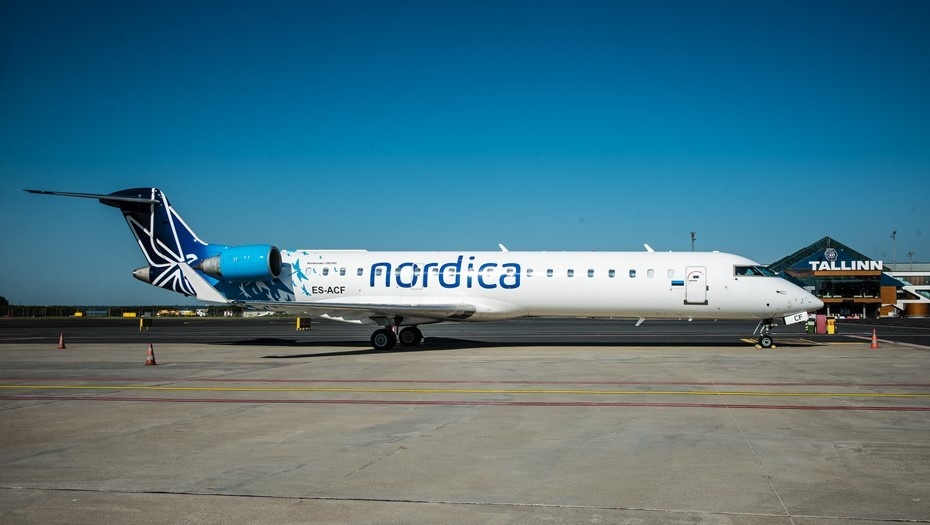    Самолёт авиакомпании Nordica в аэропорту Таллина, Эстония. Автор фото: nagroup.ee