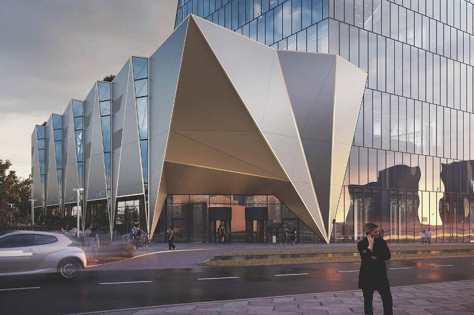    Проект футуристического 130-метрового бизнес-центра в Москве. Источник: пресс-служба "Москомархитектуры"