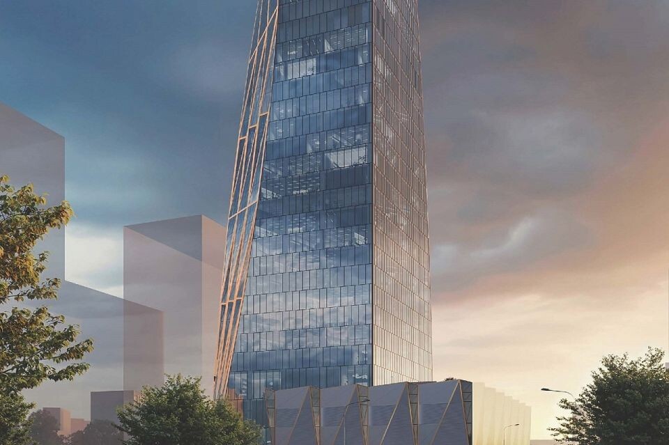    Проект футуристического 130-метрового бизнес-центра в Москве. Источник: пресс-служба "Москомархитектуры"