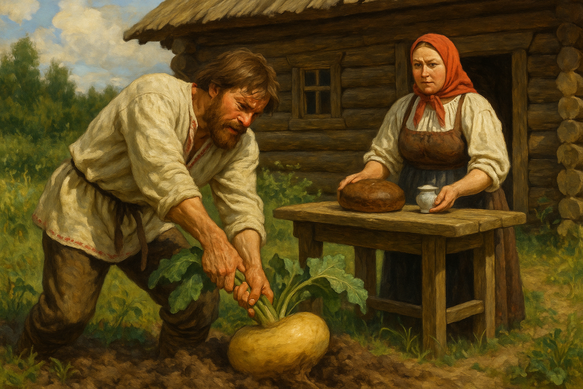 Хороший гость сначала тянет репу, а потом садится к пирогу