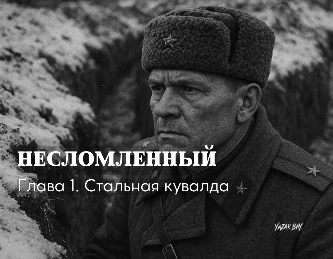 Советский генерал-герой Сергей Огурцов в заснеженном окопе во время прорыва линии Маннергейма, 1940 год. ©Язар Бай