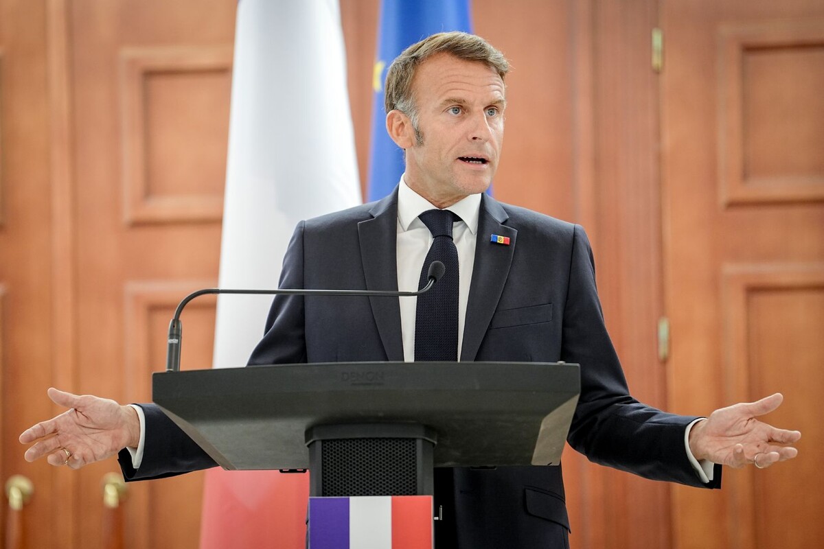    Президент Франции Эммануэль Макрон / Источник: © Kay Nietfeld/dpa/Global Look Press