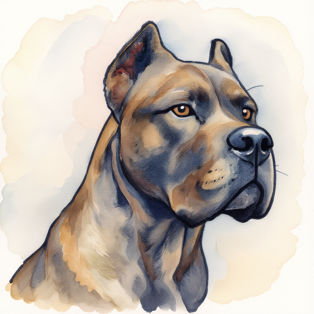 Рисунок кане корсо