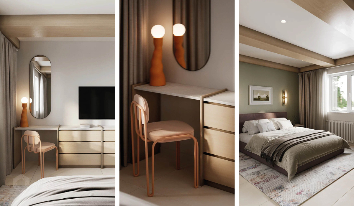 Дизайн-проект спальни в ЖК "Болконский" от студии архитектуры и дизайна Линии Пространства