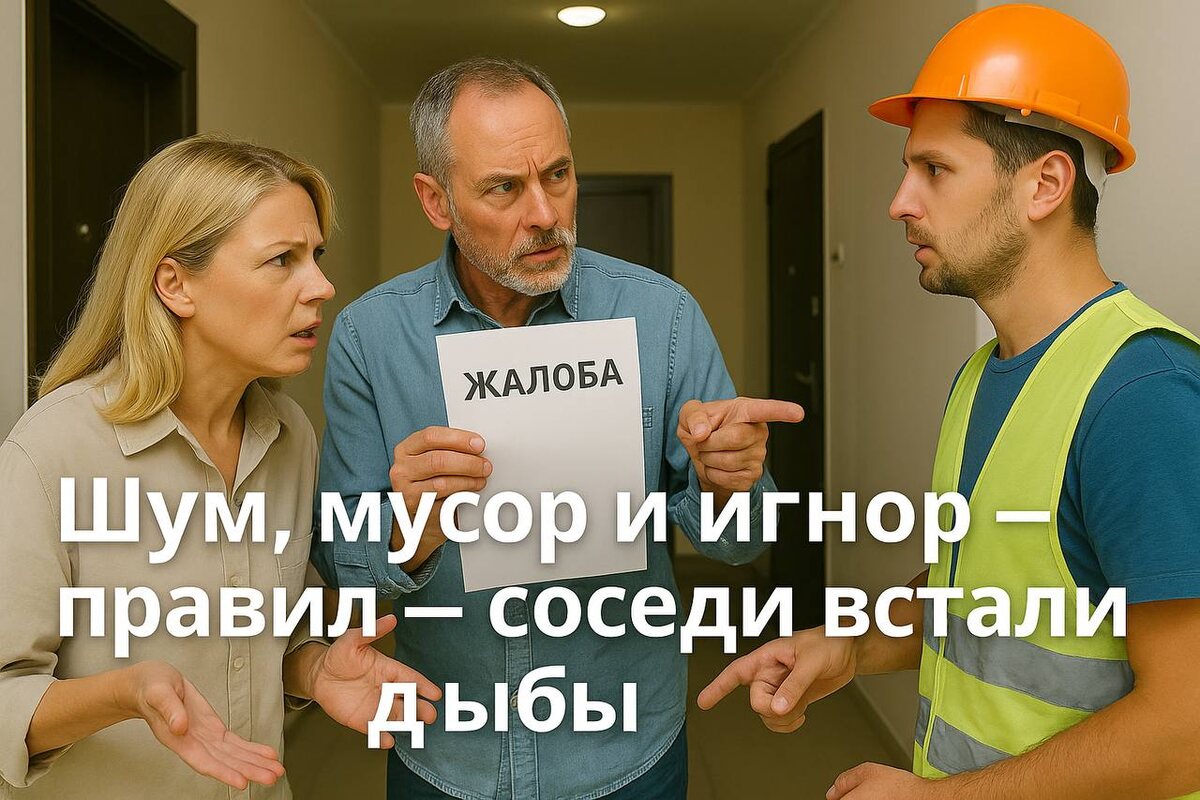 В итоге в УК собрали жалобы, и доступ бригаде просто закрыли. Клиент в шоке: квартира стоит, деньги платятся, а рабочих на объект не пускают.