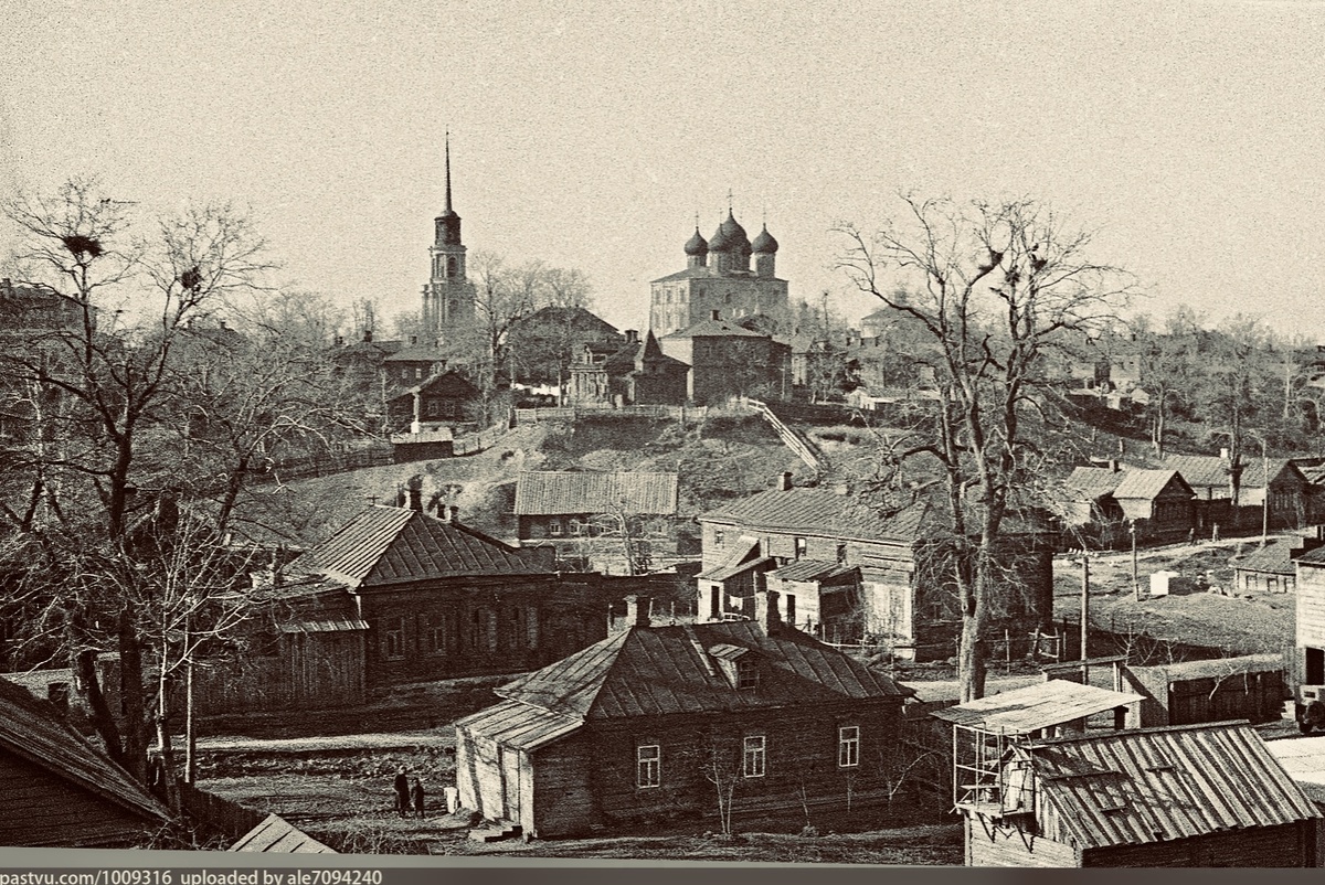 Вид со Скоморошьей горы, Рязань, 1950-1951, Автор: Г.И.Белоглазов