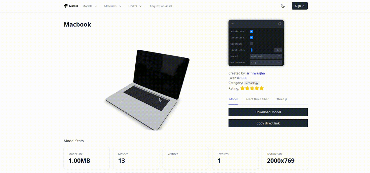 Пример интерактивного каталога