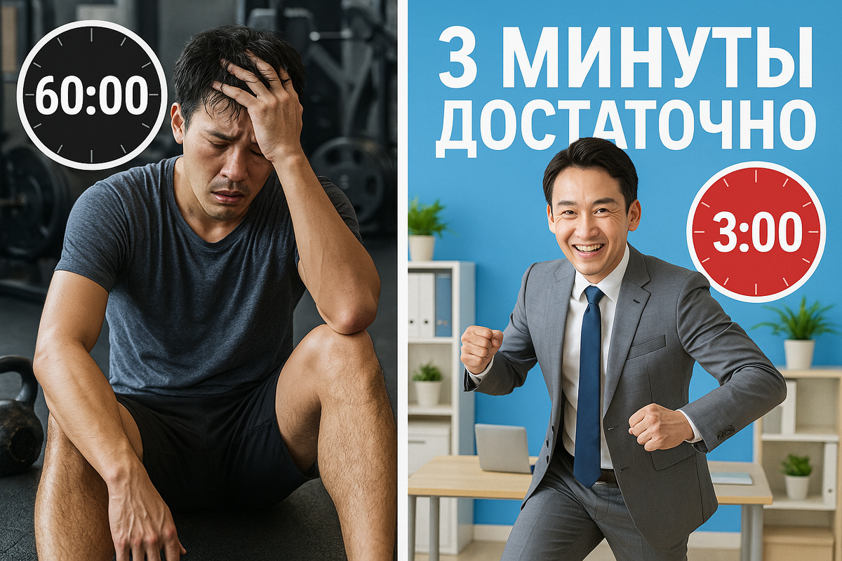 Уставший спортсмен и энергичный бизнесмен.