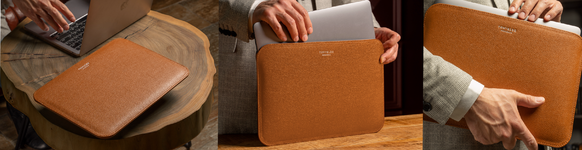 Изготовление кожаного чехлы для MacBook 