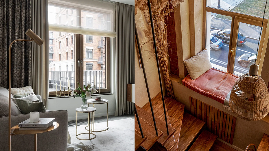 Слева проект Евгении Калабиной. Справа проект Арины Горбенко