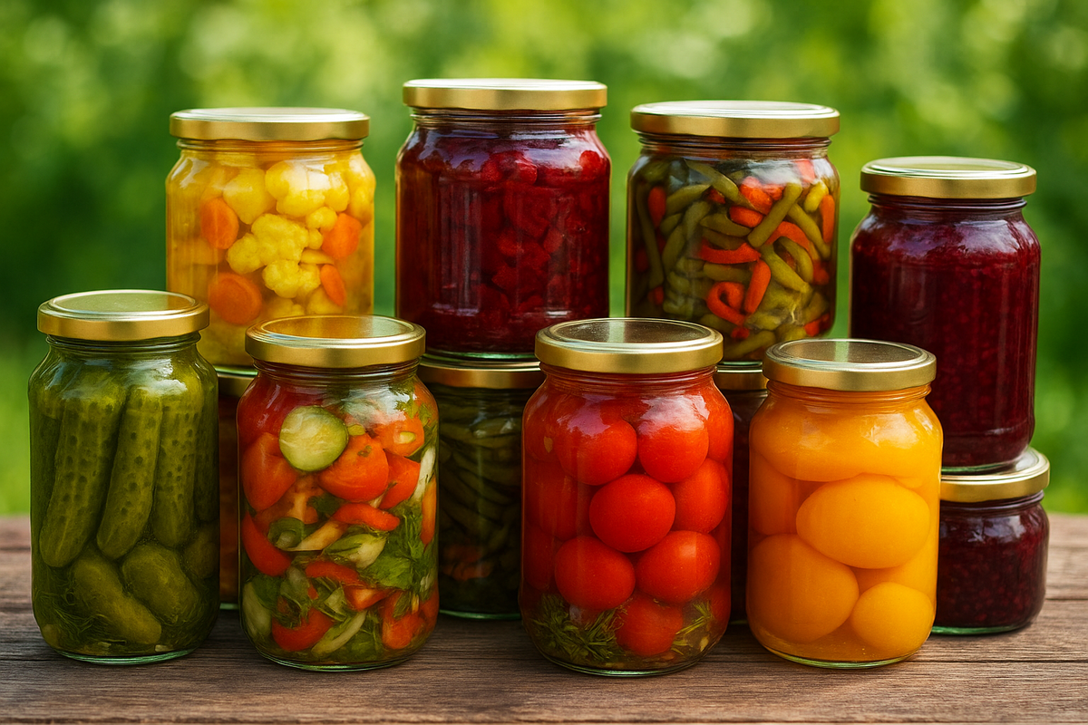 «Лето в банке» – домашние заготовки: соленья, маринады, компоты. 