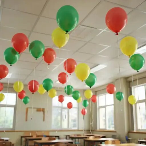   Воздушные шары в классе Мария Казённова