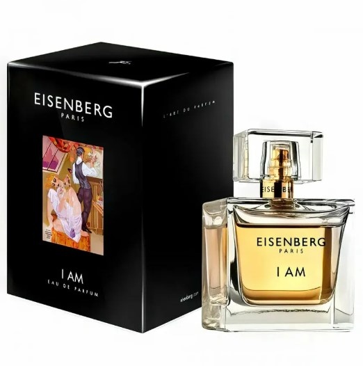 I Am Eisenberg — это аромат для женщин, он принадлежит к группе цветочные фруктовые. I Am создан в 2000-тые годы. Верхние ноты: Малина, Черный перец, Бергамот и Розовый перец; средние ноты: Магнолия, Фиалка, Роза и Жасмин; базовые ноты: Сандал, Ветивер, Амбра, Мускус, Ваниль и Бензоин.