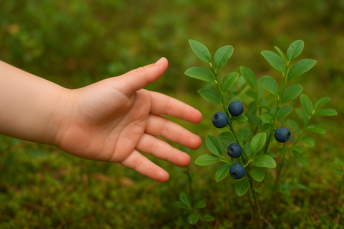 Важно учить детей отличать чернику от её ядовитых соседей
