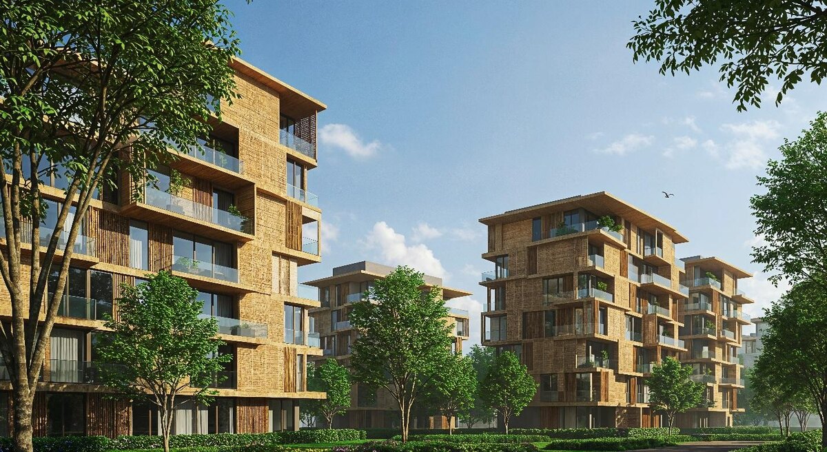 Многоэтажные дома из CLT-плит. Фото: freepik