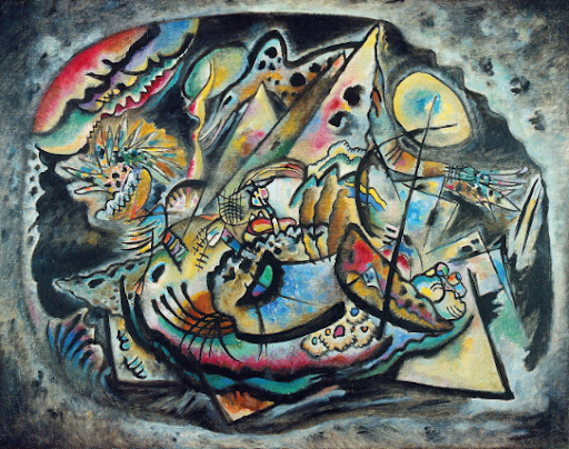 Василий Кандинский. Импровизация № 217. Серый овал. 1917 / Фотография с официального сайта Государственного Эрмитажа