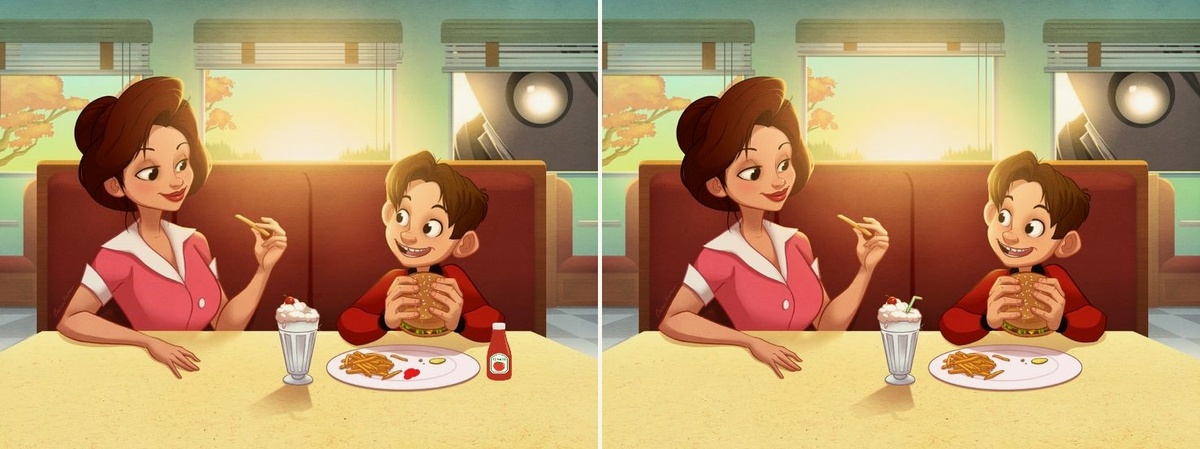 Найдите 5 отличий