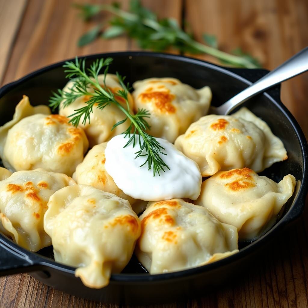 Жарим пельмени