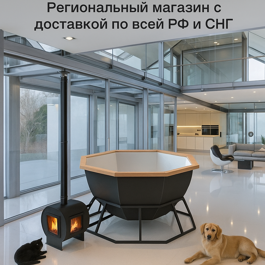    Банный чан с 8 гранями и выносной печью: как создать идеальное место для незабываемого отдыха на природе Kamin