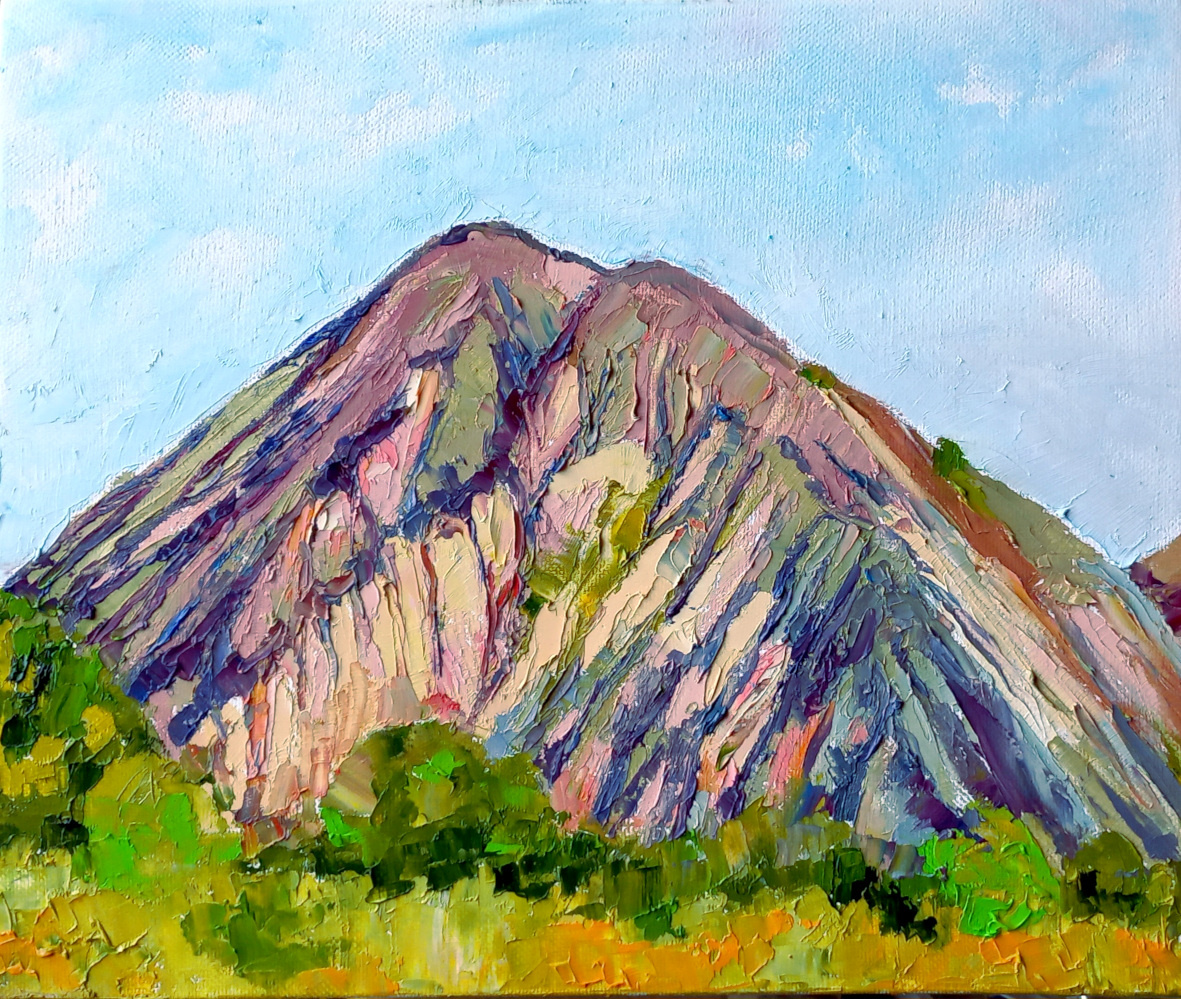 «Террикон ЦОФ Чумаковская. Донецк». Холст. Масло. 2025 г.  Канал "Донецк есть" 