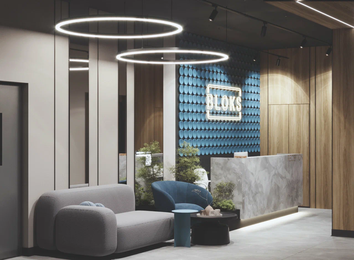 Входная группаа нашего коворкинга BLOKS