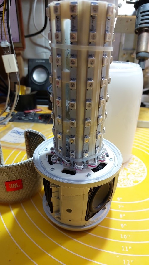 Световой столб изнутри - этакий реактор!