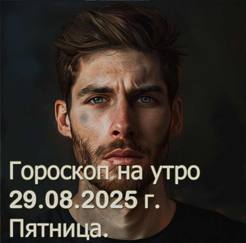 Гороскоп на утро 29 Августа 2025 г. Пятница.