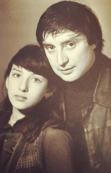 Алика Смехова с отцом.